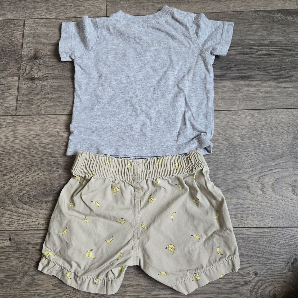 Carter’s 6 Month Baby Boy 6pc Summer Outfit Set Monkey Truck MVP Shirts Shorts - Picture 13 of 16